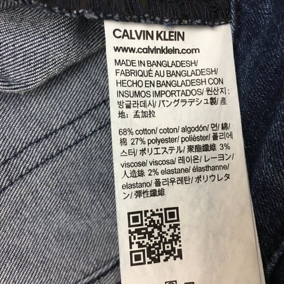 Calvin Klein Jeans Women's Slim Boyfriend Dark Wash Stretch size 4 length 28" - Picture 8 of 10